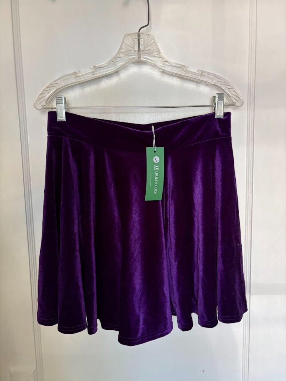 Urban Coco purple flared skirt
